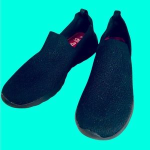 Brand New Athletic Works Memory Foam Slip-Ons, Size 9W